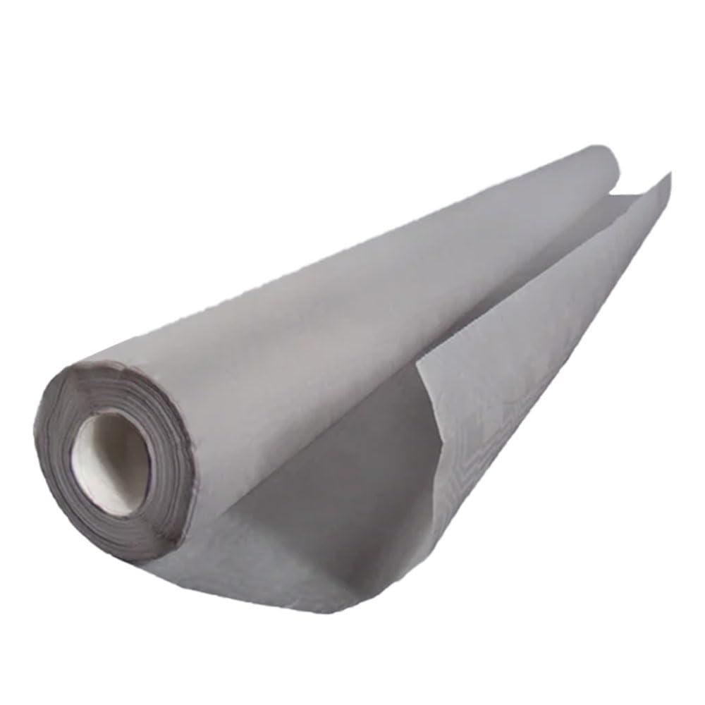 Tezraftaar® Paper Banquet Roll 25m x 1.14m Grey Disposable Banqueting Roll Table Cover Clothes for Christmas Catering Supply Wedding Birthday