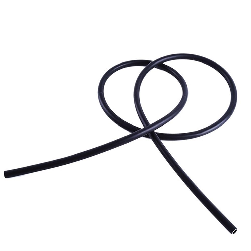 Tuyau en caoutchouc souple flexible noir de 1 mètre de longueur, diamètre intérieur 1 mm, 2 mm, 3 mm, 4 mm, 5 mm, 6 mm, 7 mm, tube en silicone for pompe à air d'aquarium(12x18mm)