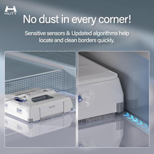 Image of HUTT A1 Auto Window Cleaning Robot, Upgraded 4 Water Spray & 6000PA High Suction Power Window Cleaner with Laser Sensor Detection, Perfect for High-Rise Windows, Tiles and Glass