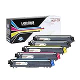 SuppliesOutlet Compatible Toner Cartridge Replacement for Brother TN221 / TN225 for Use with HL-3170CDW (C,M,K,Y, 5 Pack)