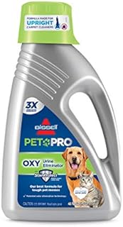 Bissell Professional Pet Urine Eliminator + Oxy Carpet Cleaning Formula, 48 oz, 1990, 48 Ounce, 48 Ounce