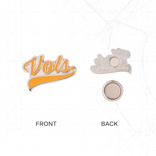 Image of Desert Cactus University of Tennessee Magnetic Metal Lapel Pin (B)