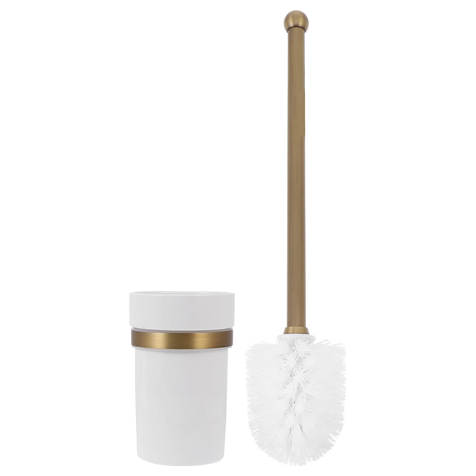 Porte-Brosse de Toilette en Cuivre Antique Mural pour Gagner de la Place sans Rouille