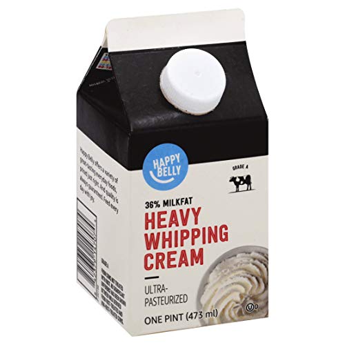 Amazon Brand Happy Belly Heavy Whipping Cream, UltraPasteurized