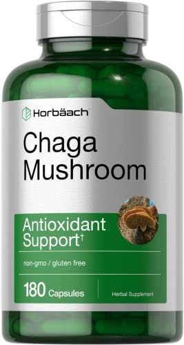 Horbach Chaga Mushroom Extract Capsules | 180 Pills
