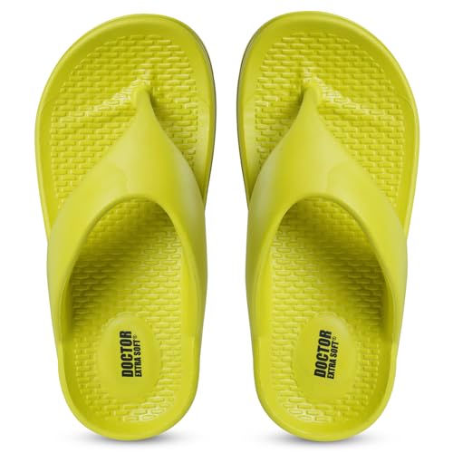Image of DOCTOR EXTRA SOFT Women's EVA Flip Flop Slippers| Lightweight Comfortable Sandals| Thick Sole Cushion Slip-On, Waterproof Cloud Soft Platform Thong for Summer Beach, Pool & Indoor Outdoor Wear D-557