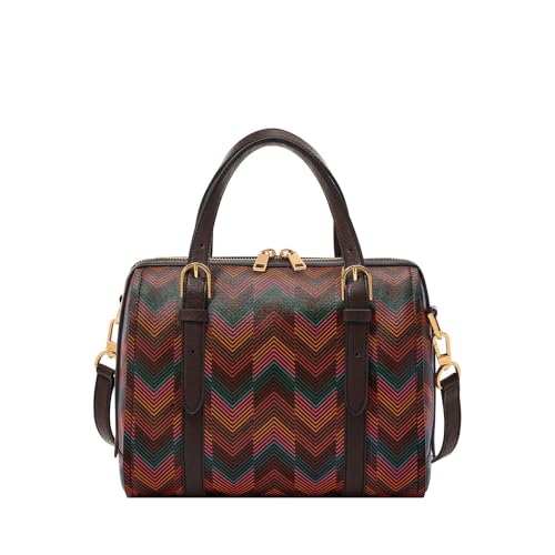Fossil Carlie, Sac Satchel Femmes, Marron