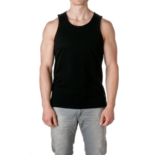 Next Level Apparel mens Next Level Premium Jersey Tank(3633)-BLACK-XL