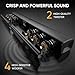 RIOWOIS Sound Bars for Smart TV, 31-in Bluetooth TV Soundbar Speakers with HDMI-ARC, Optical AUX Connection, Crisp Sound and Easy Setup, Detachable Surround Sound System for TV, PC, Projector.