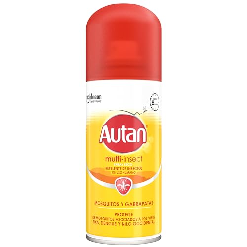 Autan Protection Plus Repelente de Mosquitos en Spray - Protege de mosquitos, moscas y garrapatas, 100 ml, Loción