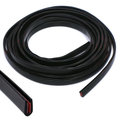 Aoyswuz Gummi Kantenschutz 5 M, Flexibler Kantenschutz Selbstklebend Größe 1,5 mm, Passform 0-2 mm für Bleche Glasscheiben Auto Blechschutzkante