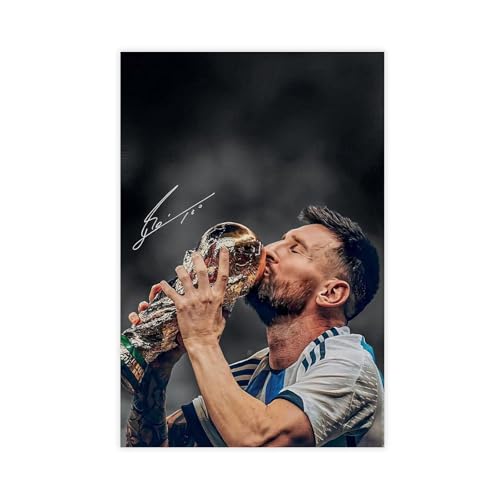 ocvdfss Lienzo decorativo de Lionel Messi para decoración de pared, pinturas para sala de estar, dormitorio, 30 x 45 cm