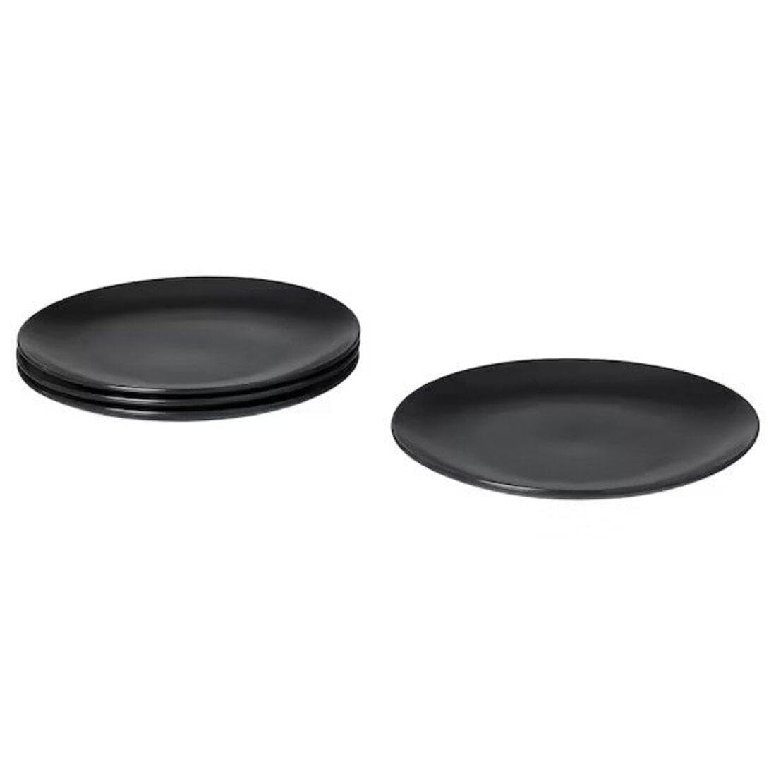 Ikea COLORFUL Plate 26 cm, matt dark grey Home & Kitchen