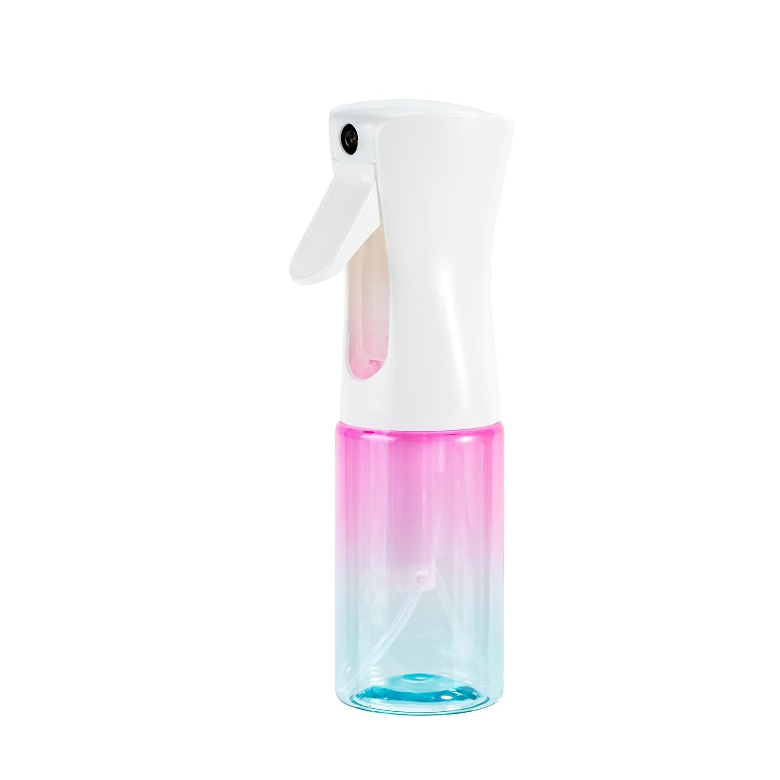 SamLng 200ml Continuous Fine Mist Spray Bottle, Reusable Refillable Sprayer for Hair Styling & Indoor Plants, Rainbow Colour