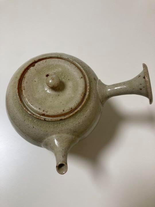 常滑焼 風月作 白道彫り 竹彫り 急須 茶器 煎茶道具 常滑焼 風月作