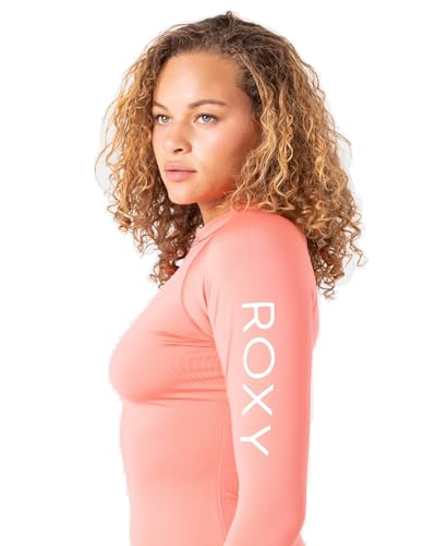 Image of Roxy Women's Long Sleeve Compression Fit Rashguard UPF 50+ Quick Dry Recycled Swim Shirt