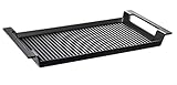 Schulte-Ufer Rustika Grillplatte mit Griffen aus Gusseisen in der Farbe Schwarz, Maße: 44cm x 24cm,...