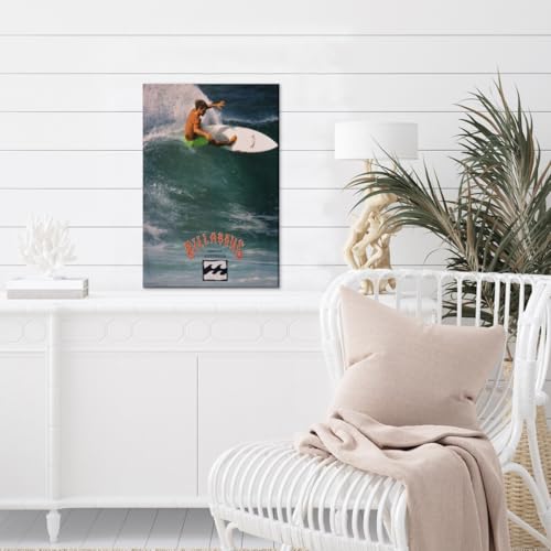 Generic 1990 Surf Poster Vintage Surfing Posters Retro Ocean Print Hawaii Summer Beach Newspaper Canvas Surfer Wall Art Aesthetic Room Decoration For Beach Lovers 8X12Inch Unframed thumb #2