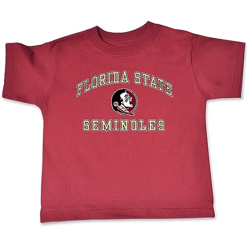 NCAA Florida State Seminoles Toddler Short Sleeve Tee, 5/6 Toddler, Cardinal