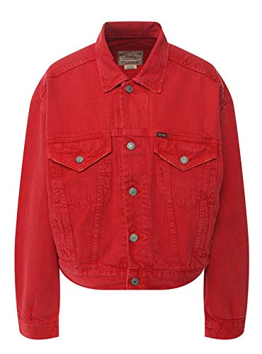 Polo Ralph Lauren Chaqueta Denim Red Trucker Jacket Talla S