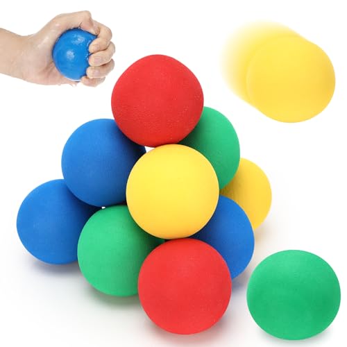 Set 12 Palle Di Spugna Diametro 70 Mm, Palline Morbide, Colori Misti, Palla In Schiuma Morbida, Silenziosa, Per Attività Indoor, Kickball, Dodgeball, Palla Per Parco Giochi