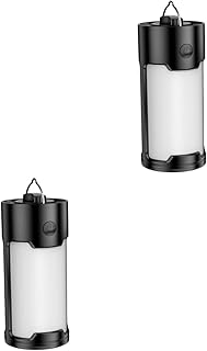 Kisangel 2 Conjuntos De Luzes De Acampamento Lanternas Ao Ar Livre Lanternas De Bateria Acessórios De Acampamento Lâmpada De Barraca Lanterna LED Lanterna Solar Pp Placa Macia Fornecimento