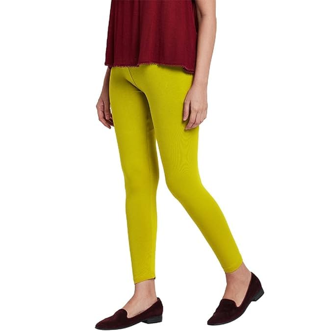 Image of Women Cotton Solid Belt Ankle Length Legging Four Way Lycra Leggings