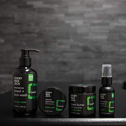Every Man Jack Beard Butter- Subtle Sandalwood Fragrance - Rejuvenates, Hydrates, And Styles Dry, Unruly Beards While Relieving Itch - Naturally Derived With Cocoa Butter And Shea Butter - 4-Ounce #TOP5