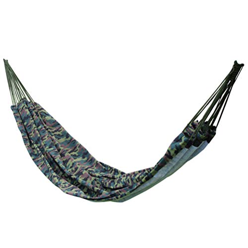 Vicasky Indoor Tents Camping Hammock Multifunctional Cotton Fabric Portable Travel Hammocks For Chair Bed Outdoor Garden Backpacking Travel Hiking Camouflage 230X195Cm Outdoor Swings #TOP27