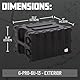 Gator Cases Pro Series Rotationsgeformtes 6U Rack-Gehäuse mit Flacher 13-Tiefe; (G-PRO-6U-13), Schwarz