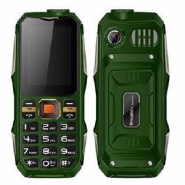 Image of LEYSKY KECHAODA K112, Triple Sim Phone (Green) Speaker with Amplifier, PMMA 2.5D Glass,1.3 MP Camera, Keypad Mobile, DJ Sound with Power Bank System (Big Size & Heavy Weight Phone)