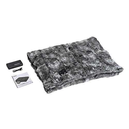 Homedics Cordless Throw & Cape Plush Convertible Throw With Heat And Vibration Massage, Grey, 1 Count (Pack Of 1) #TOP5