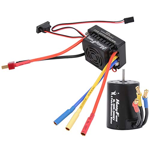 3650 3900KV RC Car bezszczotkowy silnik 60A Wodoodporny zestaw ESC Pasuje do akcesoriów do ciężarówek 1/10 RC