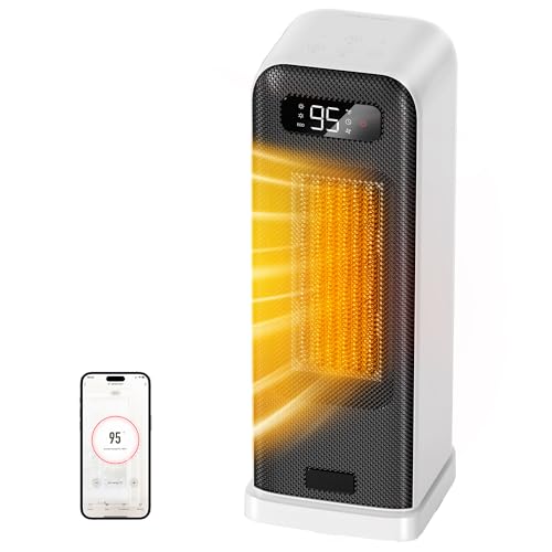 22% off - FLANUR Space Heaters for Indoor Use, Smart Portable Electric Heater with Thermostat, WiFi and Voice...