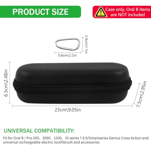 Image of HANNEA Electric Toothbrush Case for Pro 500 300 1500 iO Series 7 8 9