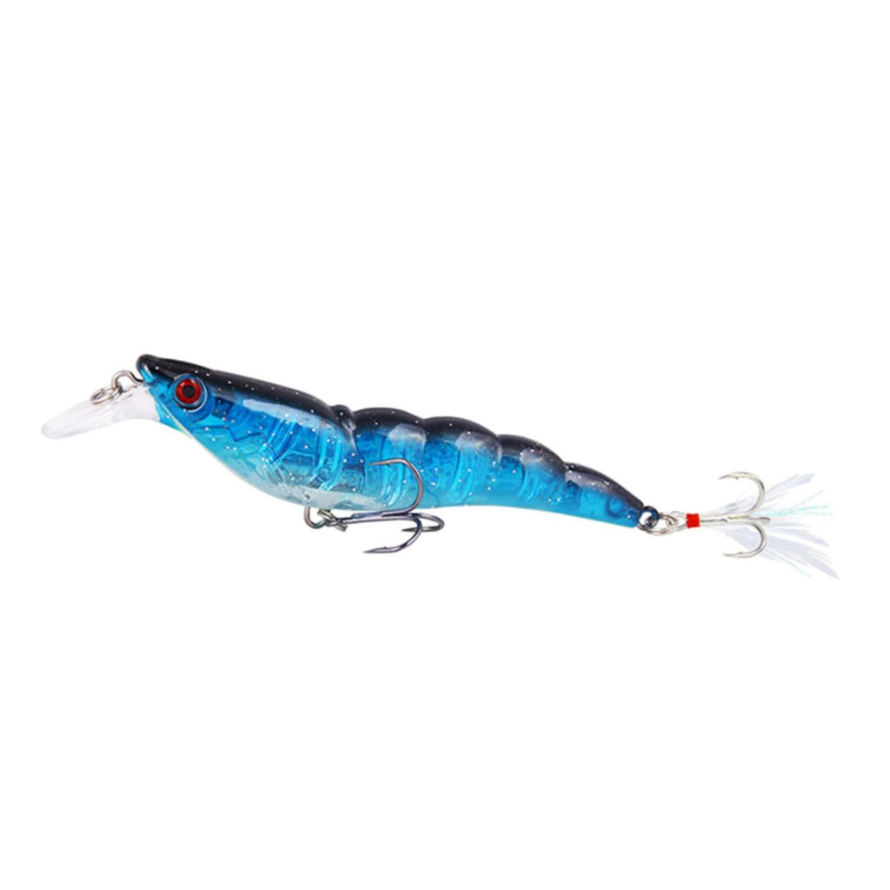 BESPORTBLE 18 Pièces en Plastique Leurre De Crevette Appât De Pêche Immergé