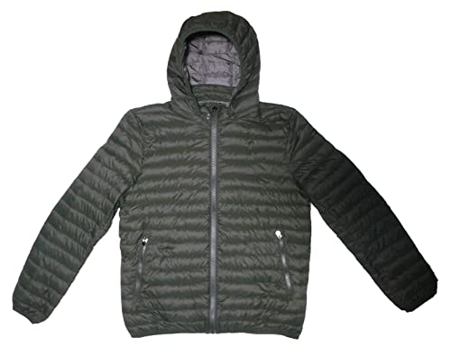 Fantasy Piumino Ecologico Giacca Leggera Cappuccio 100 grammi Uomo (Verde, L 48 IT Uomo)