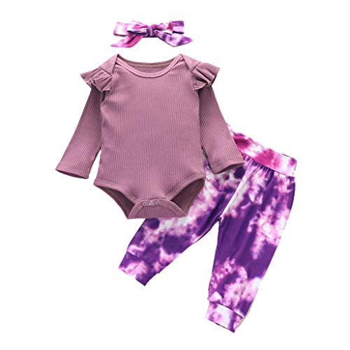 YEBIRAL Babykleidung Set Baby Mädchen Langarm Body Strampler +...