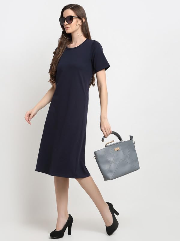 Image of Women's A-Line Cotton Midi Dress