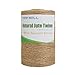 Tenn Well Natural Jute Twine, 500 Feet Long Brown Twine String Rope for Crafts, Gift Wrapping, Gardening, Bouquets, Holiday Decorations