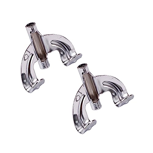 Toyvian 2 piezas gancho para montaje de batería, accesorios para soporte de tambor de bombo, gancho con garra para reemplazo miniatura 1