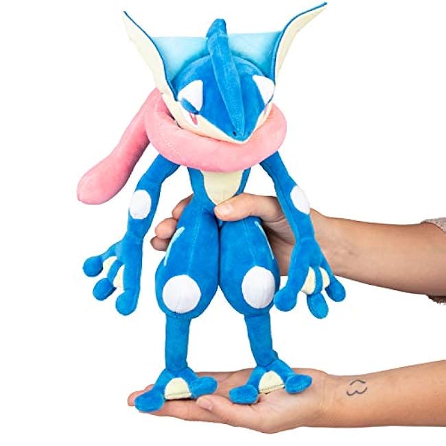 Pok¨¦mon 12 Large Greninja Plush - Officially Licensed - Quality & Soft Stuffed Animal Toy - Add Greninja to Your Collection! - Great Gift for Kids, Boys, Girls & Fans of Pokemon