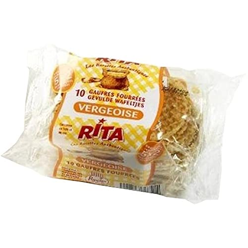 RITA - Gaufres fondantes à la vergeoise 300g - Délicieuses douceurs sucrées pour vos envies gourmandes - Préparation artisanale. - Lot De 4 - Vendu Par Lot