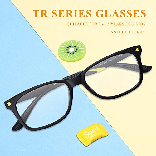 Image of SooGree Blue Light Glasses for Kids Blue Light Blocking Glasses for Teen Boys Girls,Computer Screen Gaming TV Phone