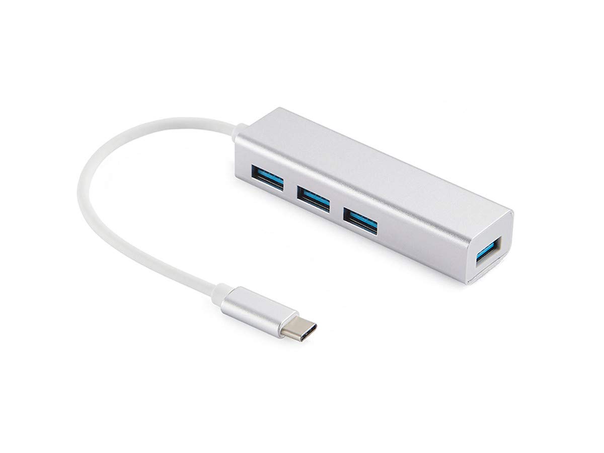 Sandberg USB-C To 4x USB 3.0 Hub Saver | USB 3.0 Hub | 4 Data Ports | Plug & Play | USB-C Adapter Multiport | USB Splitter | Fast Data Transfer | USB Extension Hub for PC MacBook Win MacOS | SAVER