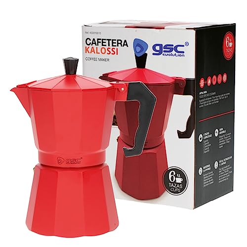 Gsc Evolution - Cafetera Kalossi 6 Tazas Rojo En Oferta Gsc - Cafetera Kalossi 6 Tazas Rojo Gsc 400010010 - Gsc 400010010