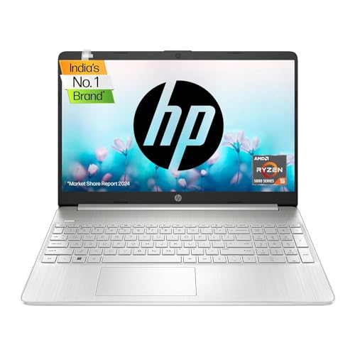 Image of HP 15s, AMD Ryzen 5 5500U, 8GB DDR4, 512GB SSD, Anti-Glare, Micro-Edge, 15.6-inch(39.6cm) FHD Laptop, AMD Radeon Graphics, Backlit KB (Win 11, Office 21, Silver, 1.69kg) eq2304AU