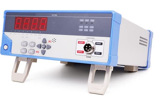 Micro Ohm Meter DC Low Resistance Tester Low Ohm Meter Tester DC Low Resistance Testing Instrument with Measurement Range10μΩ to 200kΩ Accuracy 0.2% 0.8 inch LED Display