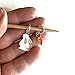 Bunny + Carrot Stitch Markers for Knitting | Handmade by Pretty Warm Designs | Knit Ring Marker Snag Free Knitter Accessories Gift