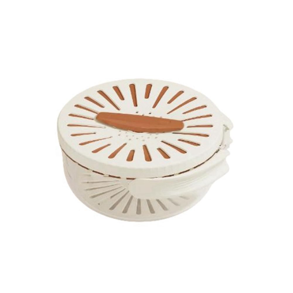 CTRLZS Fruit and Vegetable Washing Bowl, Detachable Design,Draining Bowl, Colander Strainer Bowl with Foldable Handles,1PCS,B